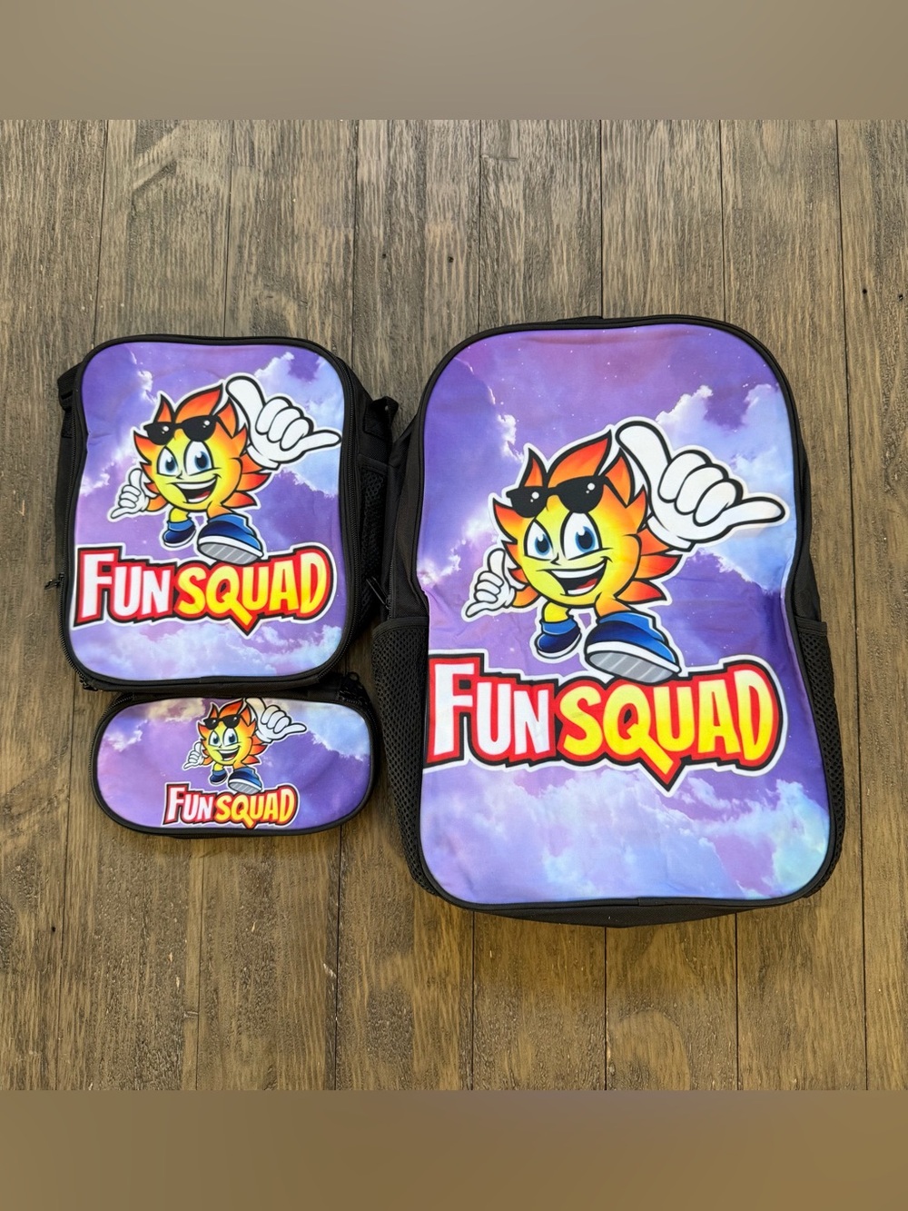 Fun Squad 3pc Backpack set
